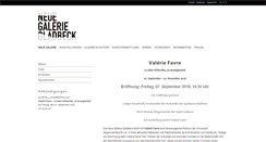 Desktop Screenshot of neue-galerie-gladbeck.de